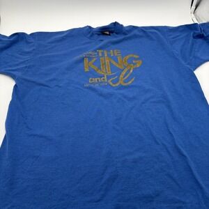 Vintage Single Stitch The King And I Play T-shirt Mens Blue 1994 Made In The USA